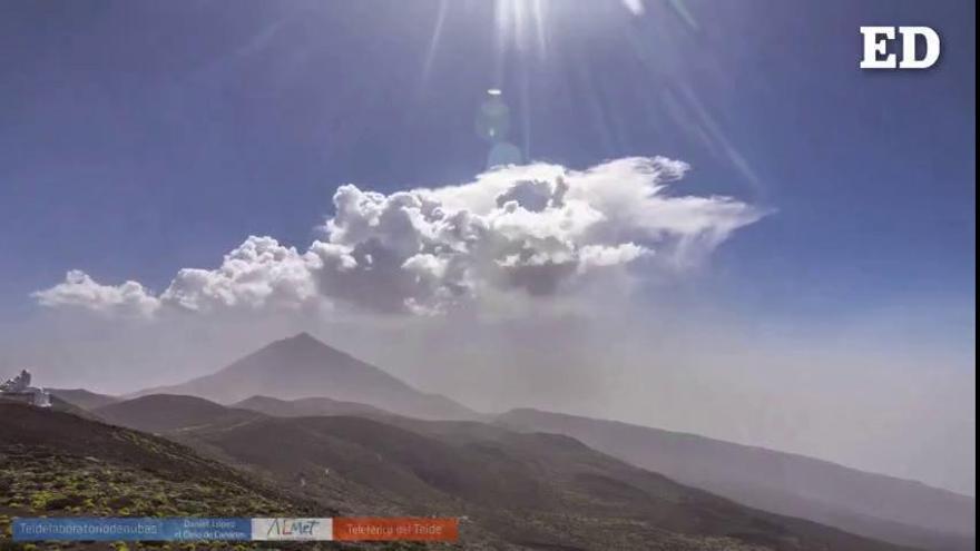 Espectacular vídeo que muestra la formación de nubes en el Teide