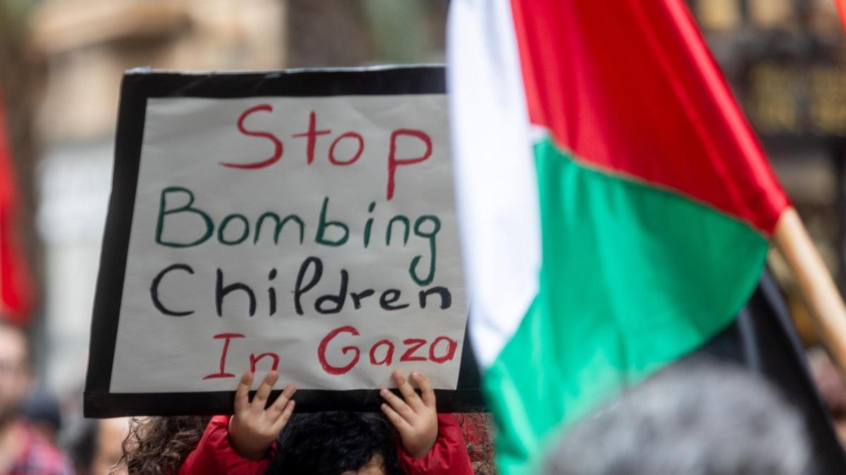 Protesta en Alicante contra la matanza de Israel a Gaza