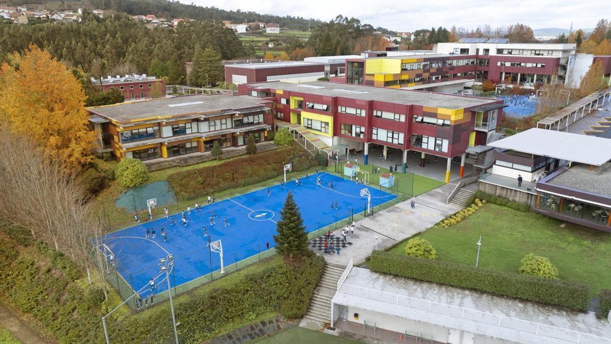 Instalaciones actuales del colegio Peleteiro en las afueras de Santiago