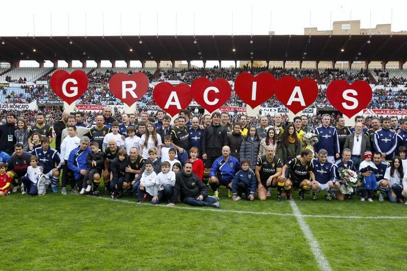Fotogalería del partido de Aspanoa entre los veteranos del Real Zaragoza y la Real Sociedad