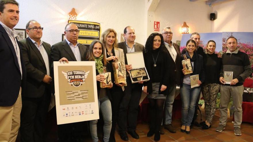 Imagen de la presentación del Torneo, ayer, en Nerja