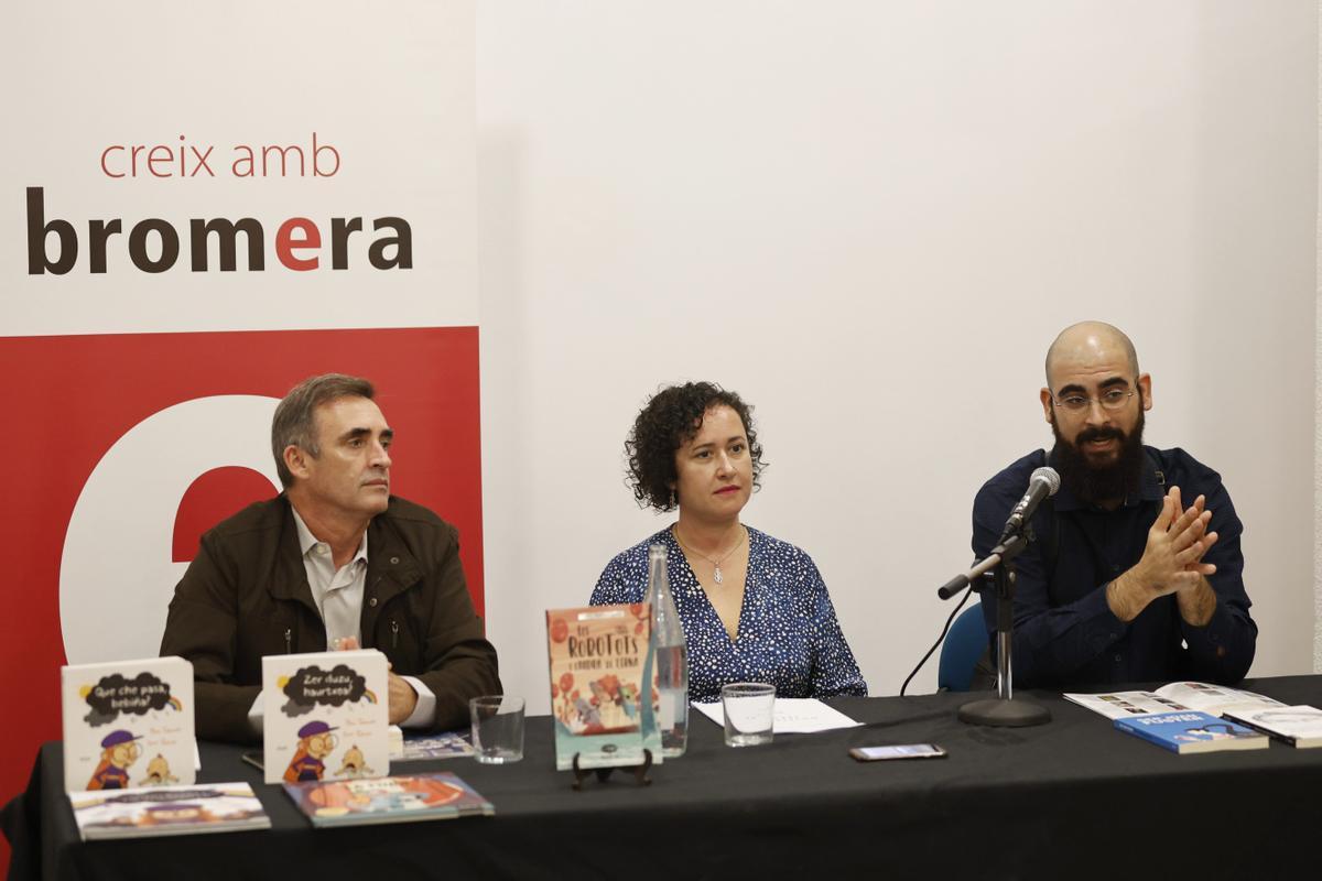 Josep Gregori junto a Carla Soriano y  Marc Senabre.