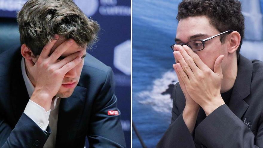 Carlsen y Caruana afrontan su tercer duelo por la corona mundial