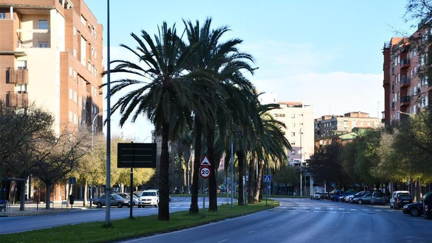 Badajoz, vacío en una tarde de sábado