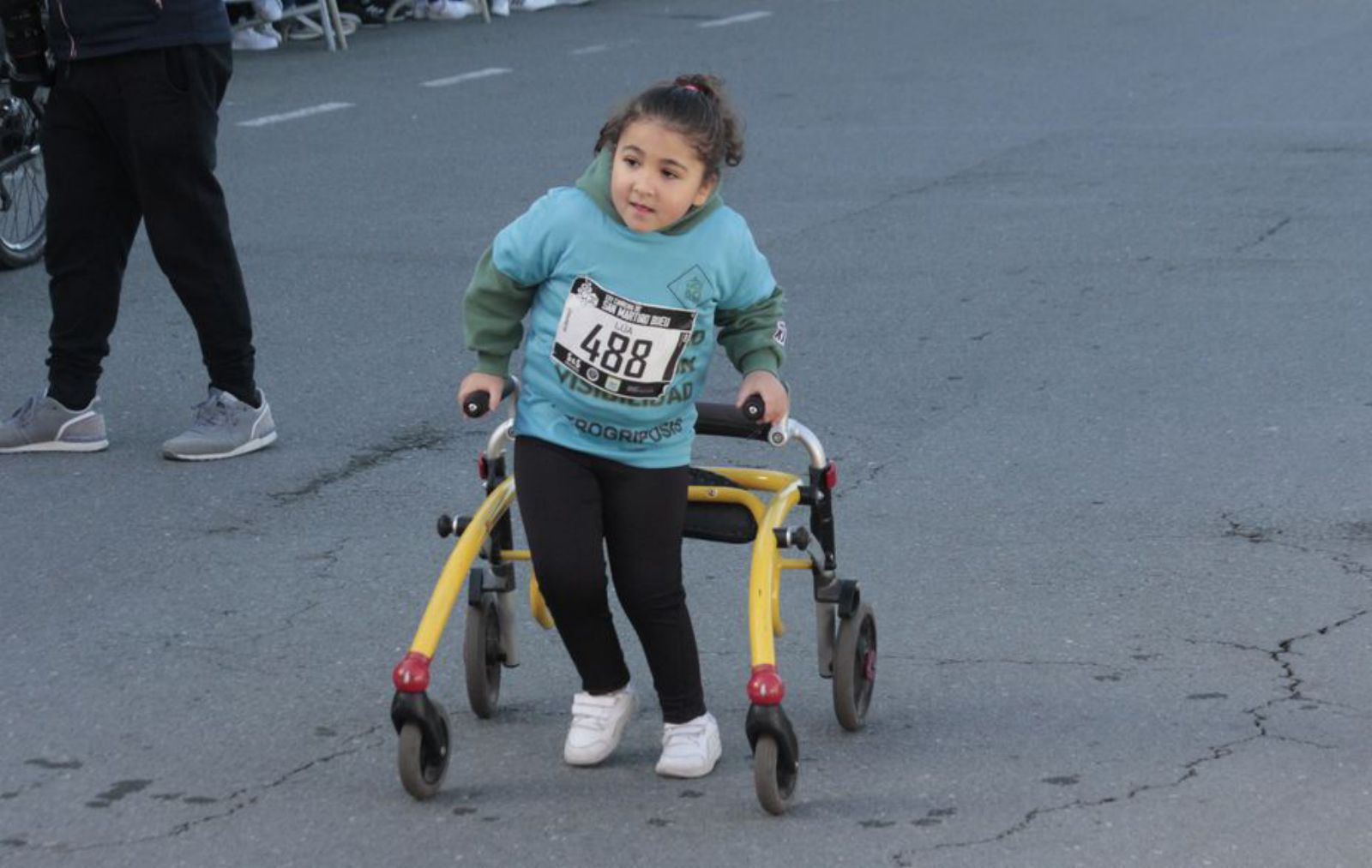 La pequeña Lúa se llevó los mayores aplausos de la mañana. |   // S. ÁLVAREZ