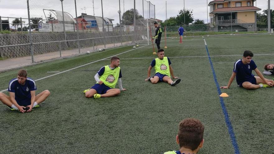 Vázquez e Ito, durante el entrenamiento de esta mañana.