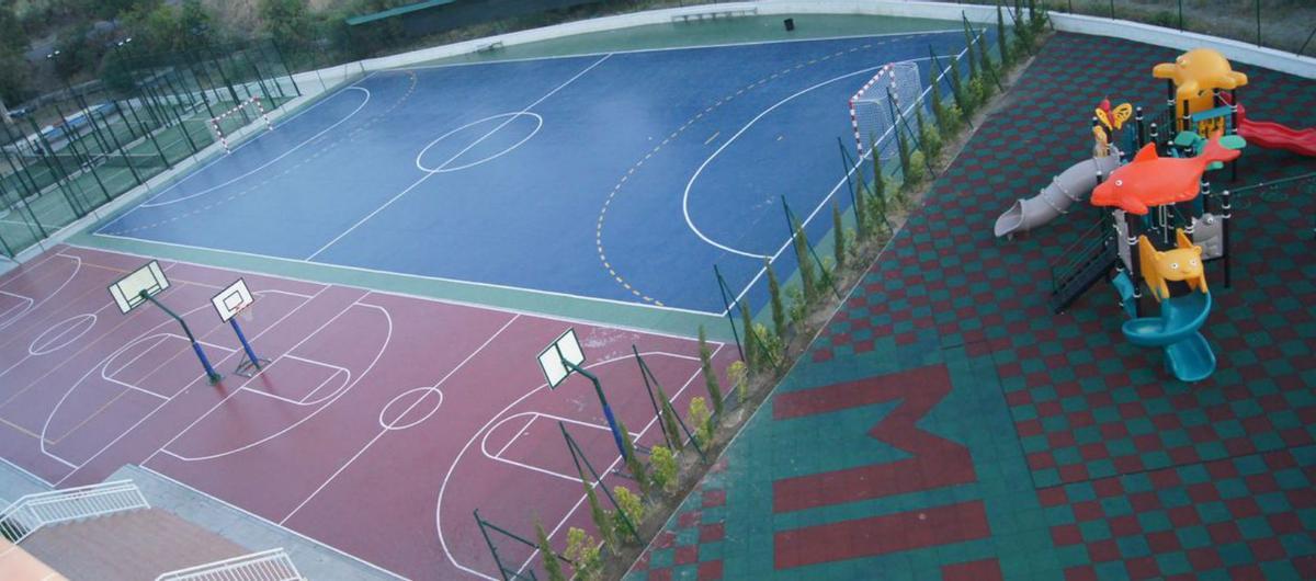 Aspecto de parte de las instalaciones deportivas de MIT School