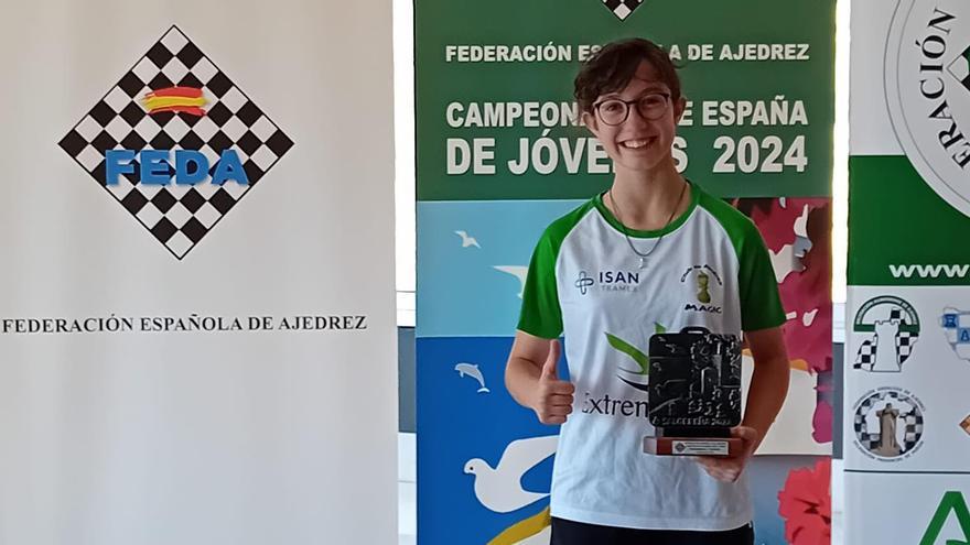 Esther Prieto (Magic Extremadura), subcampeona de España sub-14 de ajedrez rápido