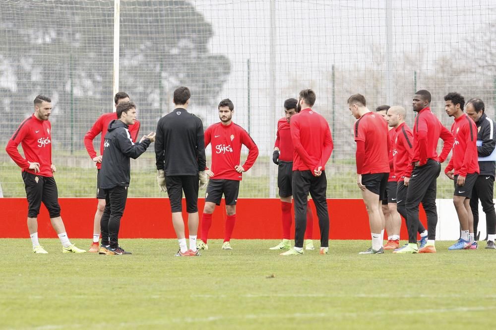 Entrenamiento del Sporting