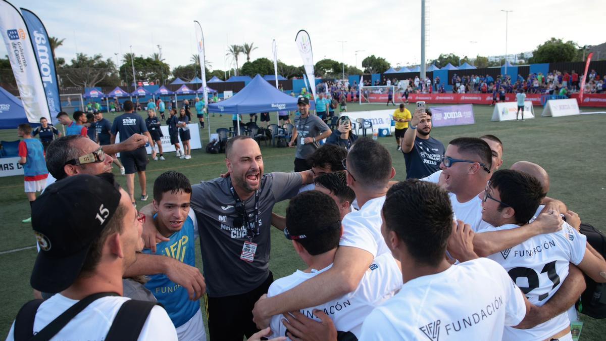 La Maspalomas Cup Gobierno de Canarias avanza con el 'Fútbol Sin Límites' y el 'Fútbol Caminando' como protagonistas estrella