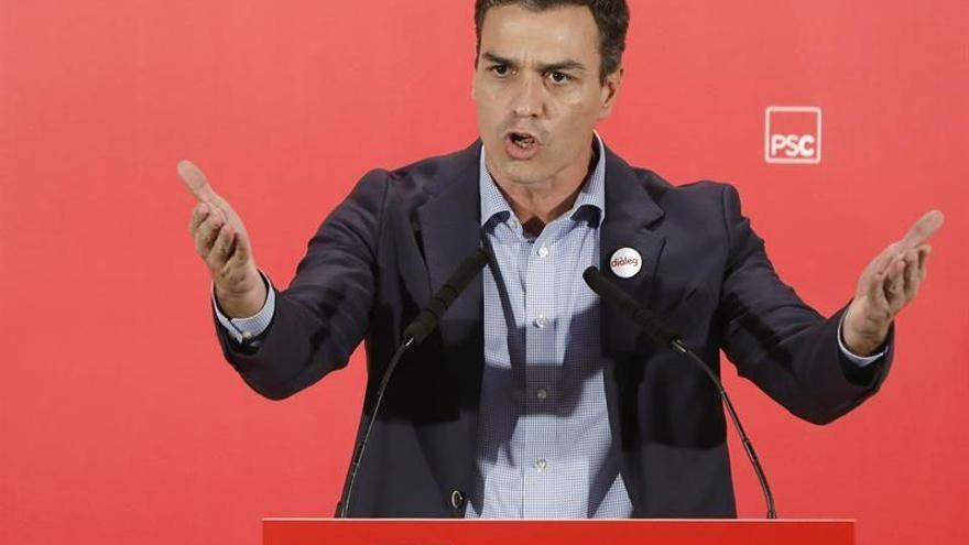 Sánchez apoyará toda reacción del Gobierno ante la secesión