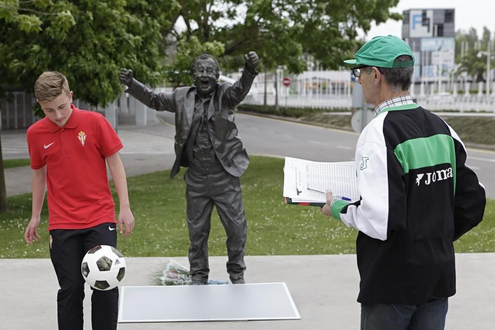 Fase gijonesa del concurso de toques de balón que lleva el nombre de Preciado