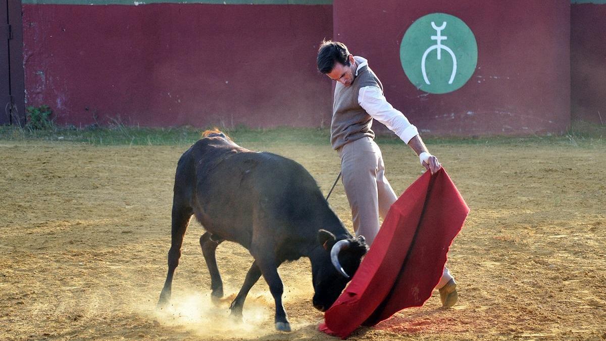 Juan Ortega prepara en la finca Villalobillos el mano a mano con Morante