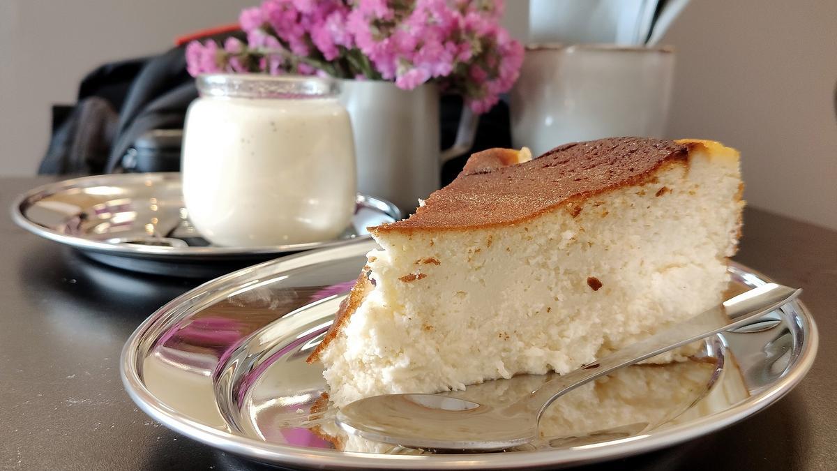 El pastel de queso de Els planxats de la Gis.