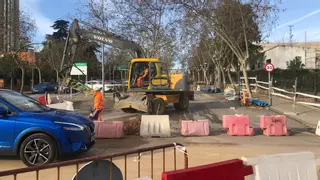 Cortes en Ronda de San Francisco de Cáceres por unas obras de saneamiento que pisan el acelerador