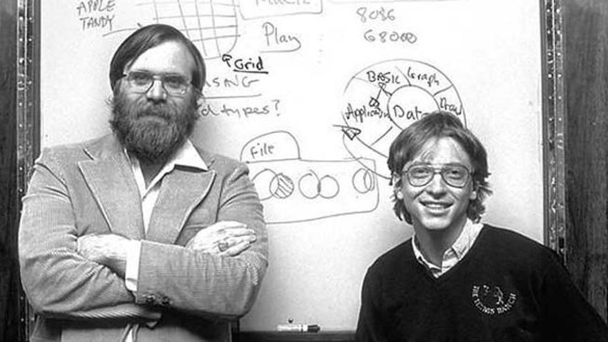 Bill Gates y Paul Allen, fundadores de Microsoft.