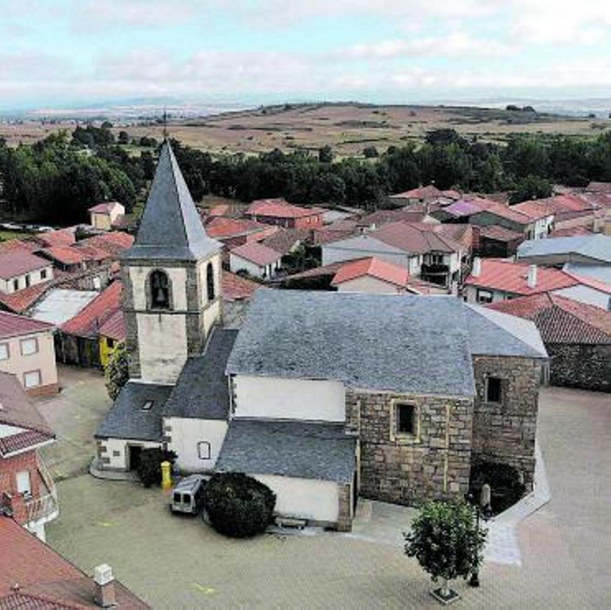 Vista aérea del pueblo de Rabanales. | Ch. S.