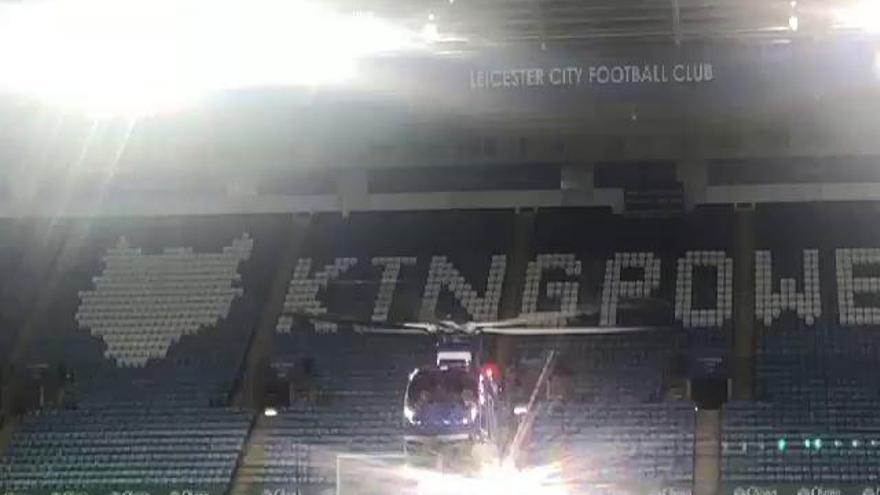 El propietario del Leicester City abandonó el King Power Stadium... ¡en helicóptero!