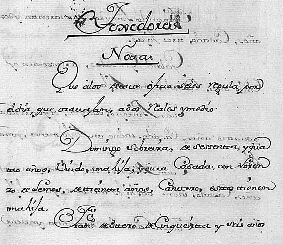 Extracto do Catastro de Ensenada en 1752 da parroquia do Hío.  | // FAMILYSEARCH.ORG