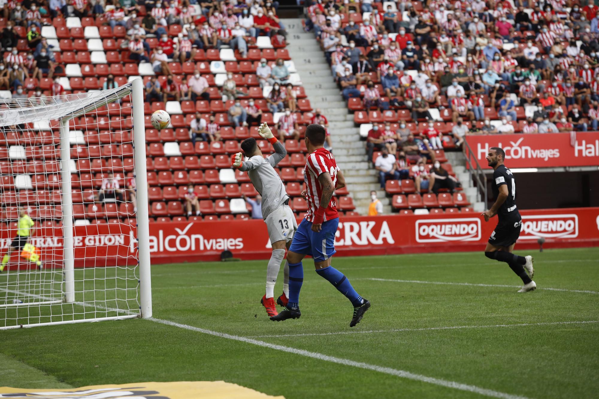 Sporting - Málaga, en imágenes