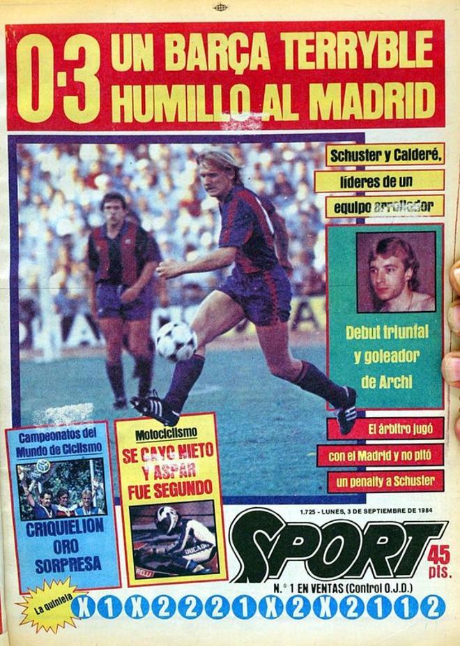 1984 - Goleada del Barça en el Clásico