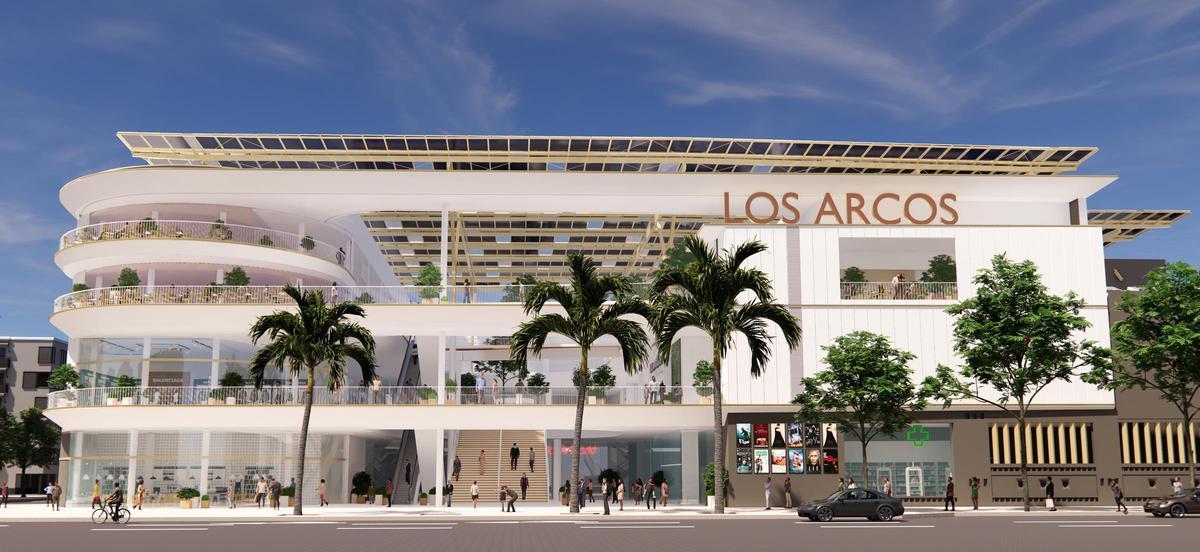 Recreación de la reforma del centro comercial Los Arcos