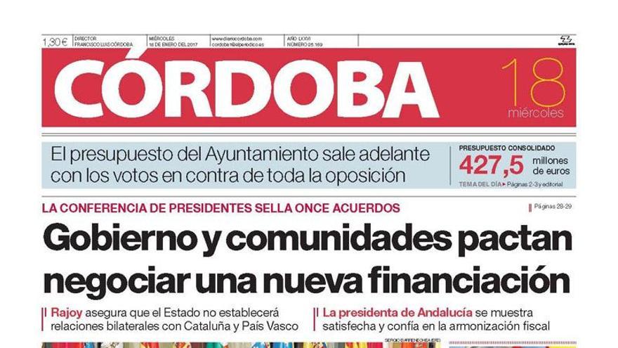 La portada de CÓRDOBA