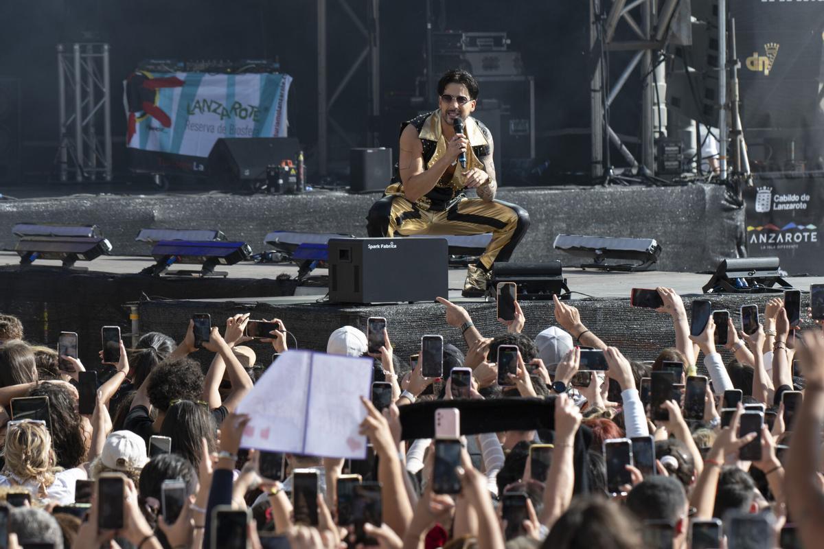 Rodaje del concierto de 'La Reina del Flow 3' en Lanzarote