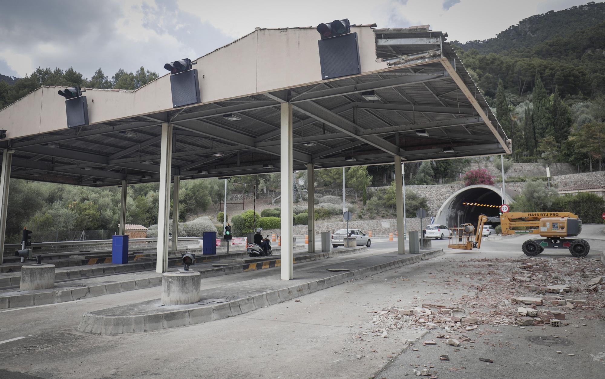 El Consell desmantela la estación de peaje del túnel de Sóller