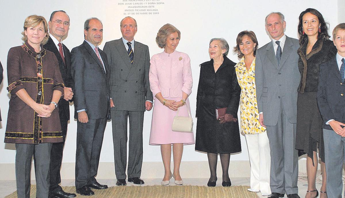 Los reyes de España, en la apertura del museo en 2003.