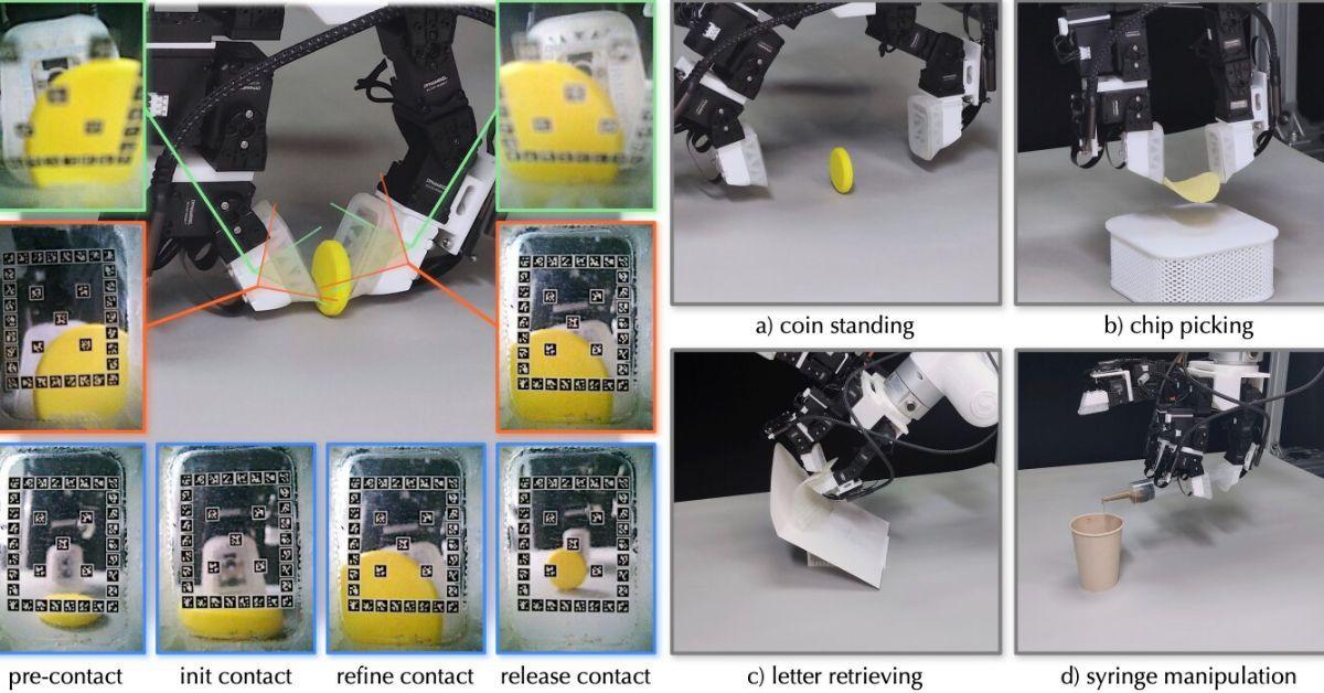FingerEye: un nuevo sensor que acerca a los robots a la destreza manual humana.