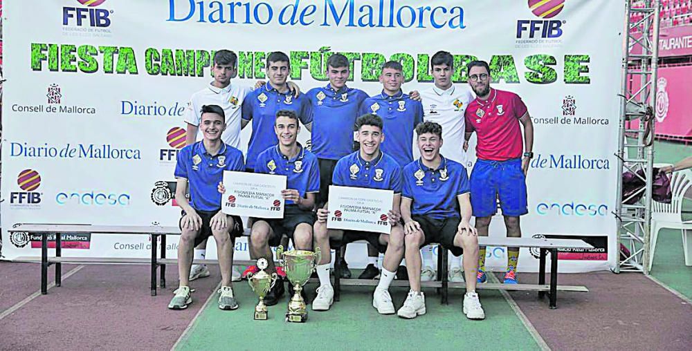 CAMPEÓN FÚTBOL SALA: Fisiomedia Manacor Palma Futsal A. Cadete Liga A y Copa A