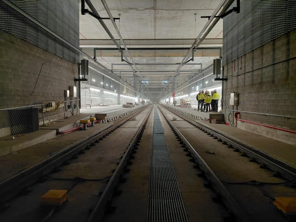 Así están las obras del acceso ferroviario de Rodalies al aeropuerto de Barcelona-El Prat