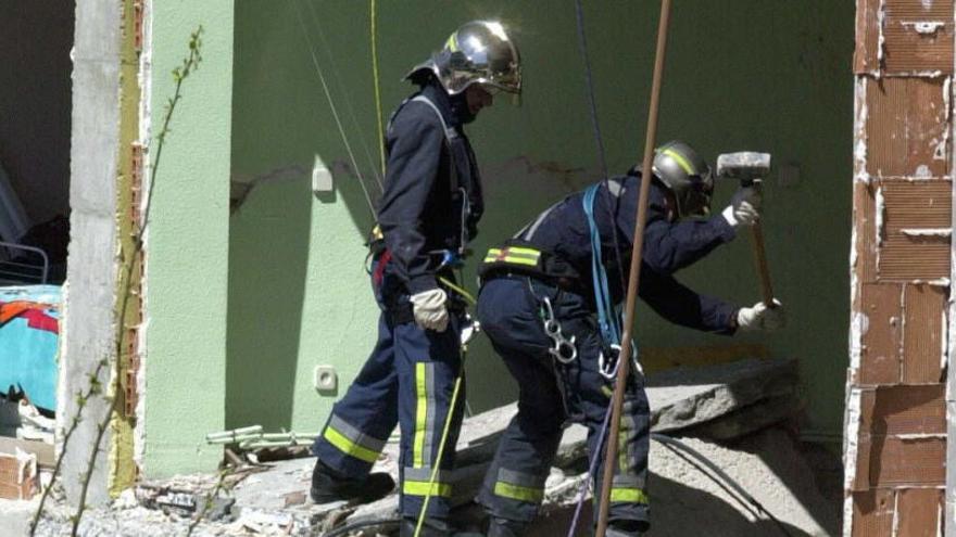 El piso de Leganés en el que se inmolaron los terroristas.