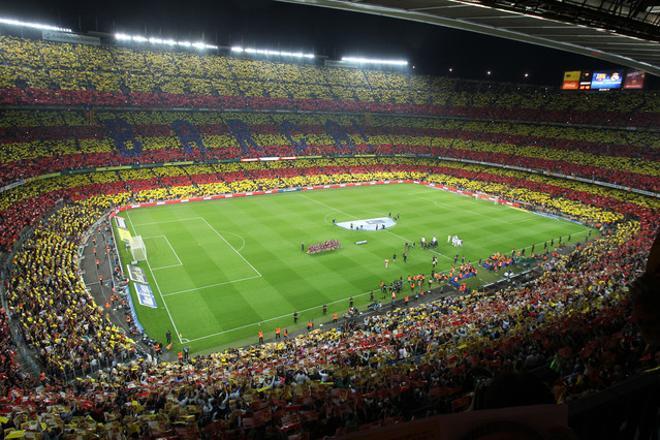 El Camp Nou, en una imagen de archivo