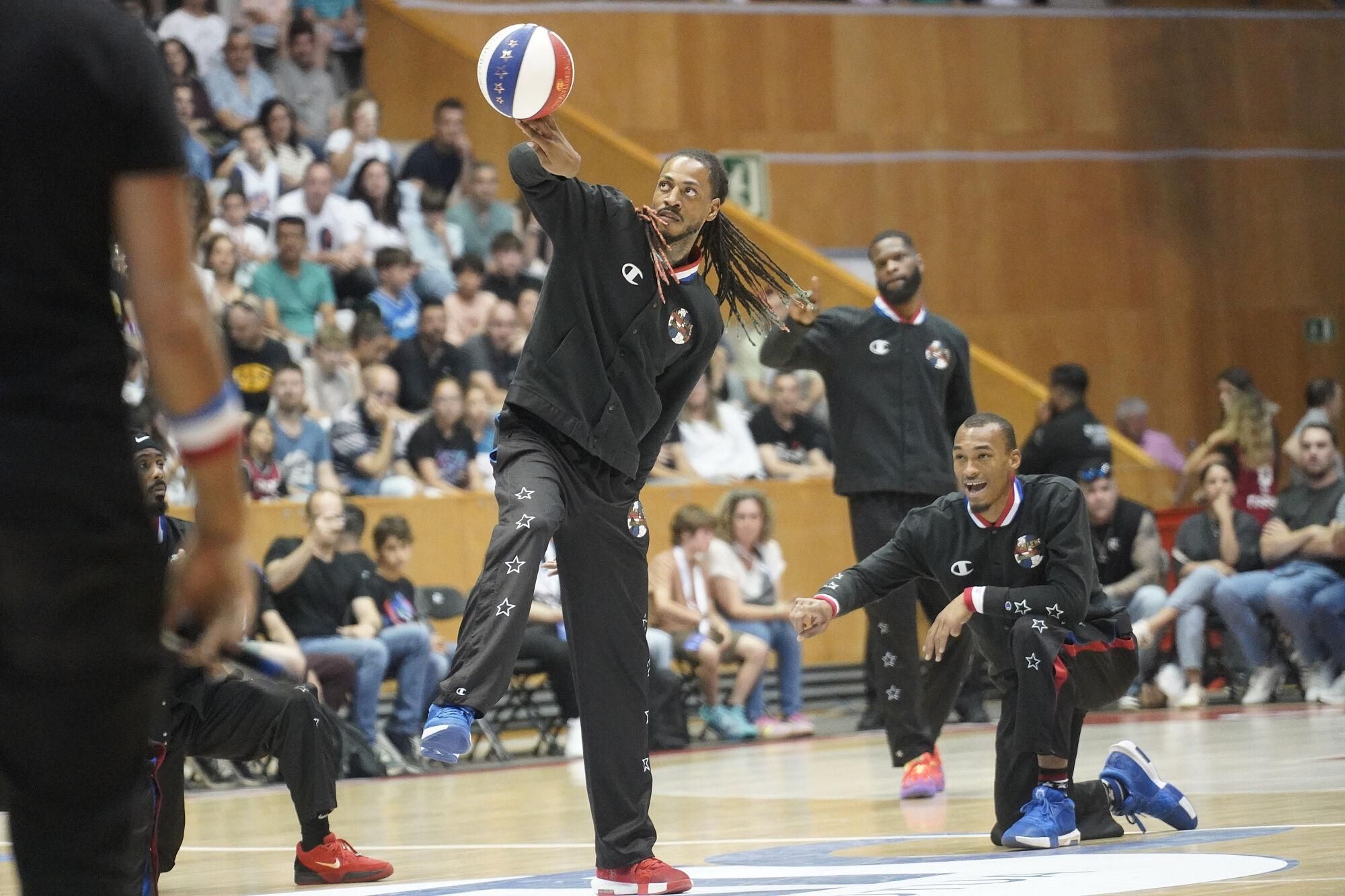 Girona. Fontajau partit dels Harlem Globetrotters