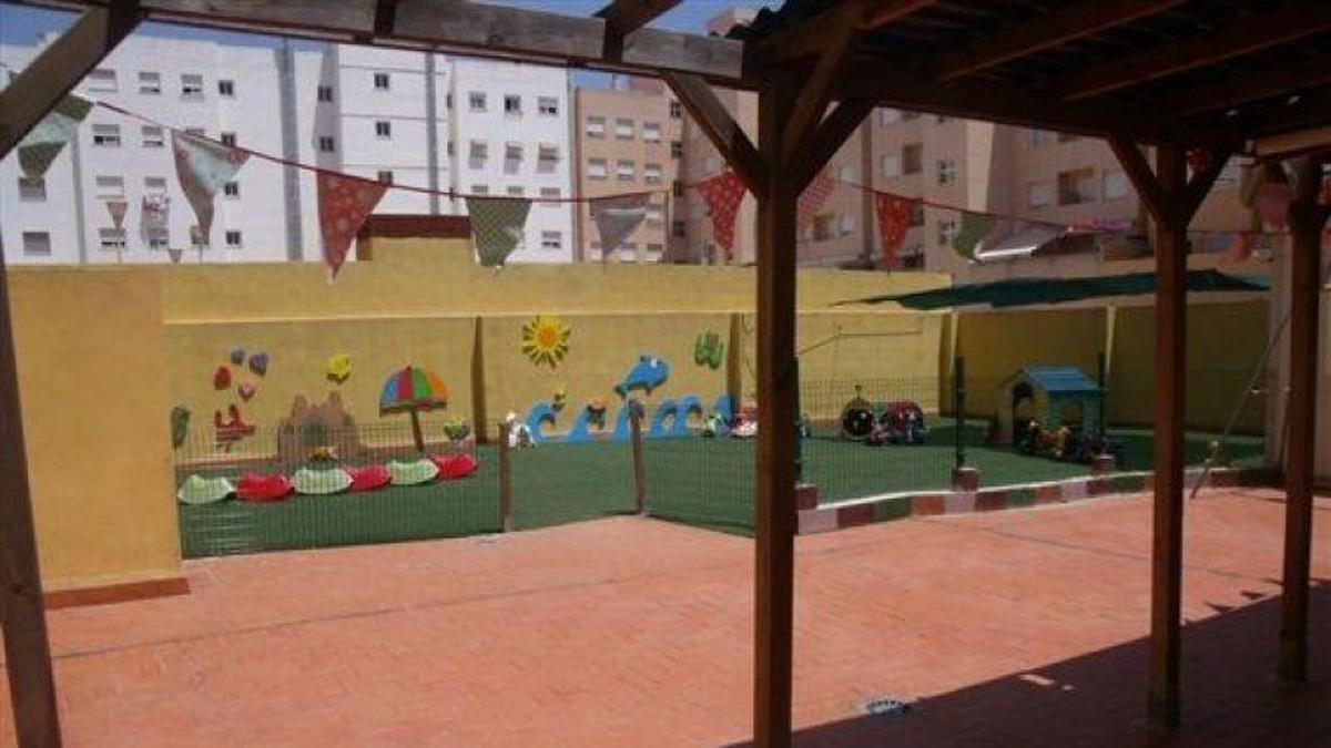 El patio de una escuela infantil.