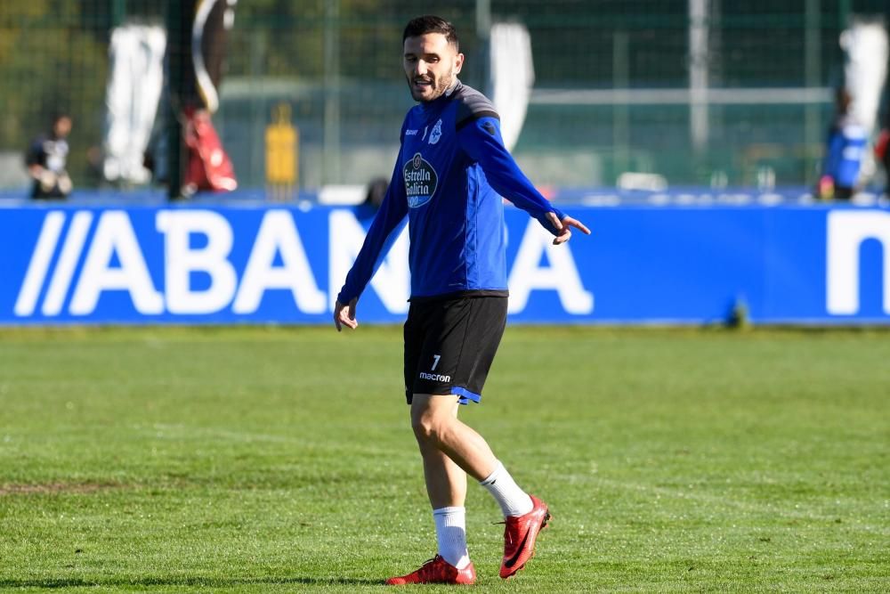 Cristóbal prueba a Valentín, con Juanfran de baja