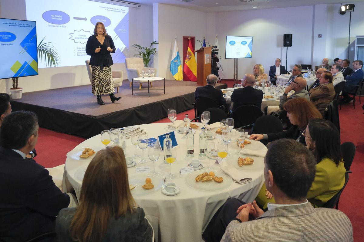 Foro Prensa Ibérica con Beatriz Calzada, presidenta de la Autoridad Portuaria de Las Palmas