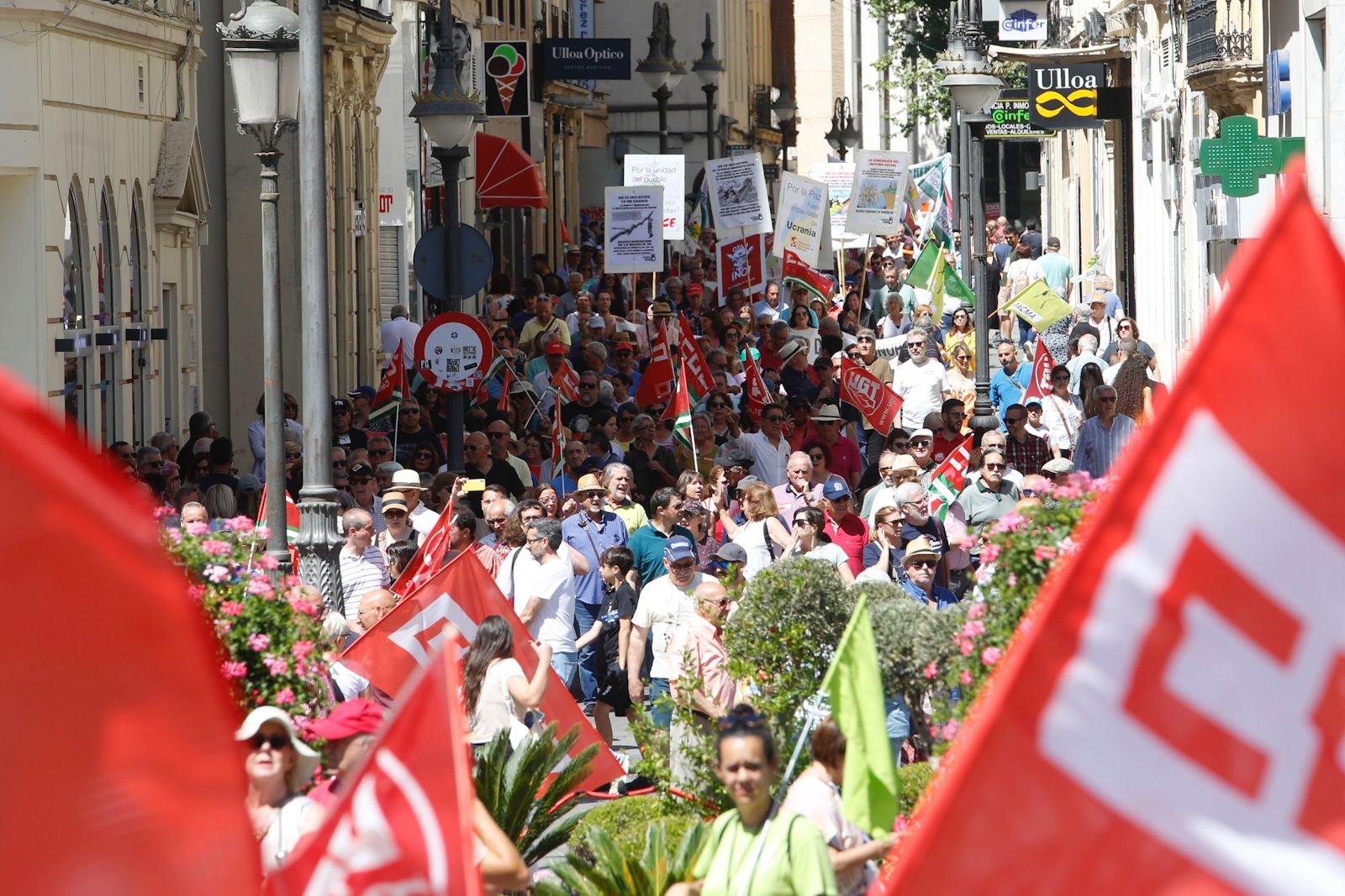 Manifestación por el Primero de Mayo en Córdoba