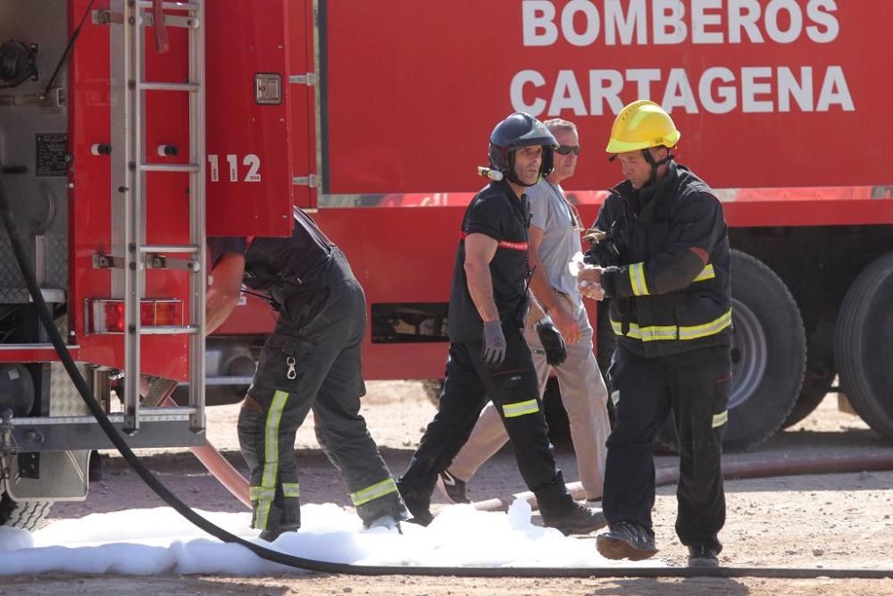 Bomberos intervienen en un incendio de vivienda en Cartagena