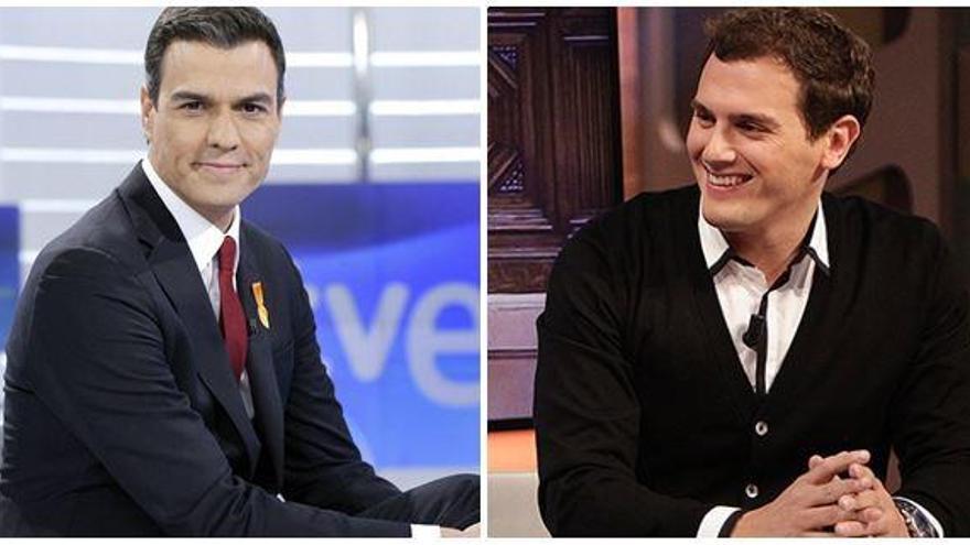 Pedro Sánchez y Albert Rivera.