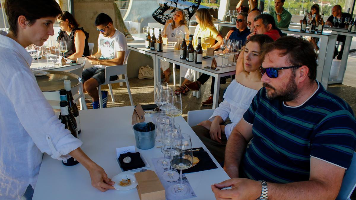 La terraza de Martín Códax en el estreno de “As Tardes do Atlántico”.