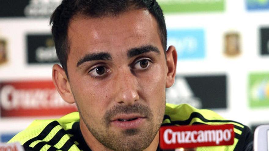 Paco Alcácer agradece la confianza de Del Bosque