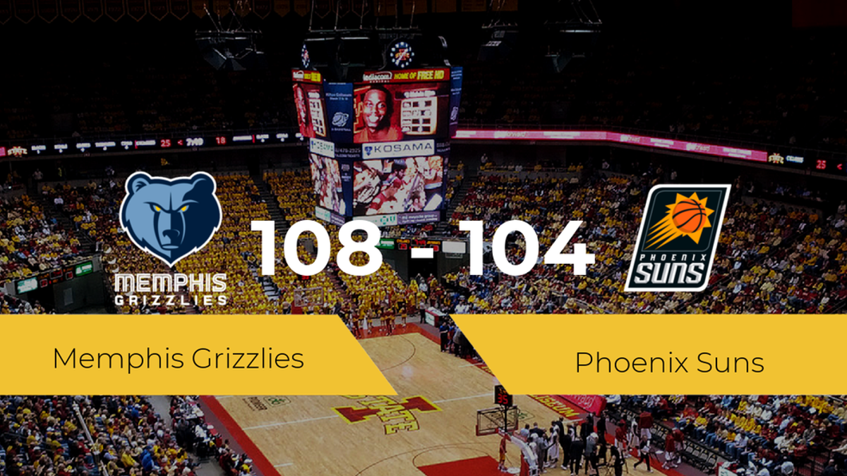 Memphis Grizzlies se lleva la victoria frente a Phoenix Suns por 108-104