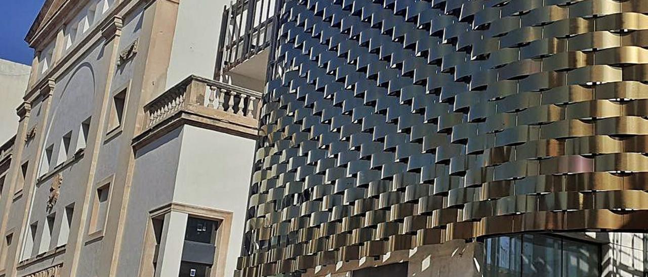 Imagen de las obras de reforma del teatro de Inca.