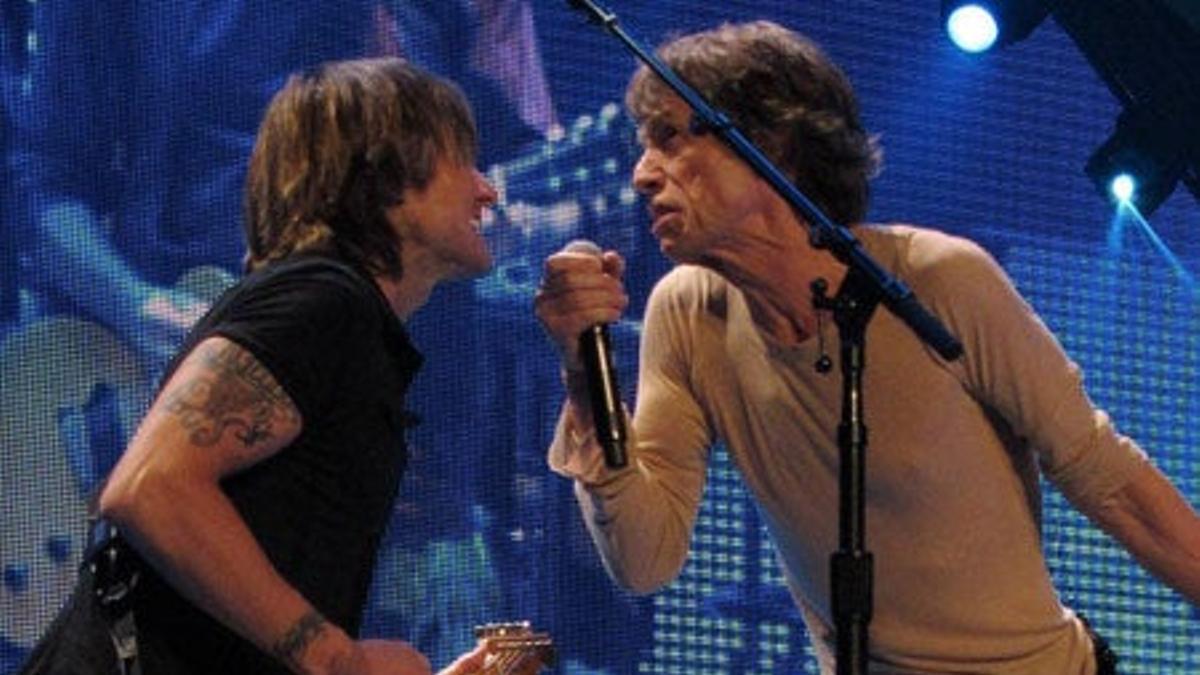 Keith Urban con Mick Jagger