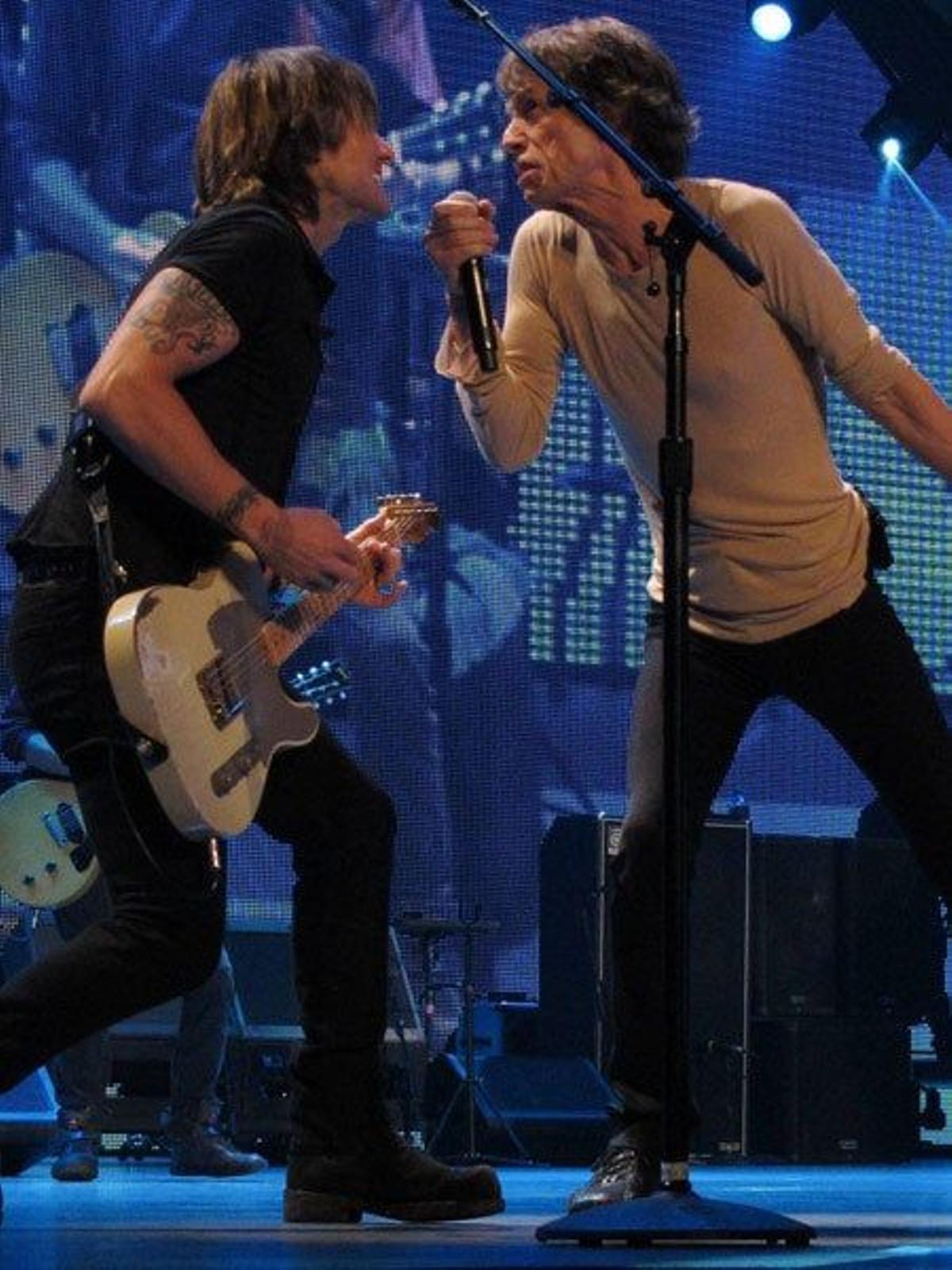 Keith Urban con Mick Jagger