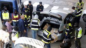 La Policía Nacional se incauta, el 26 de octubre del 2017, de decenas de cajas de documentos que los Mossos llevaban a incinerar. En una de ellas apareció la nota del espionaje de EEUU.