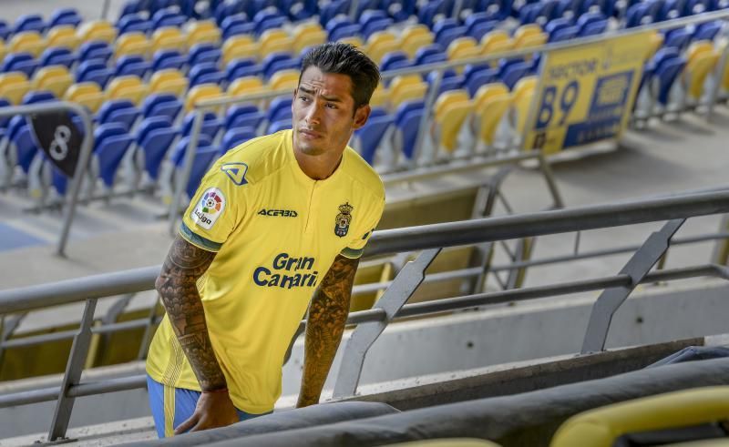 29/06/2018 LAS PALMAS DE GRAN CANARIA. Sergio Araujo, presentación equipación de la UD Las Palmas temp. 18/19.FOTO: J.PÉREZ CURBELO  | 29/06/2018 | Fotógrafo: José Pérez Curbelo